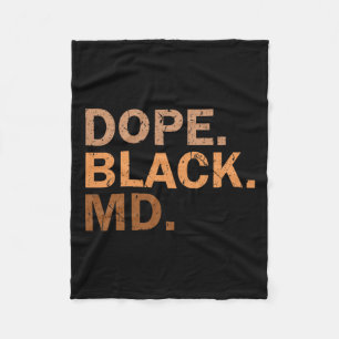 Drug Black Md Melanin Black Month African Medical Fleece Blanket