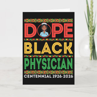 Drug Black Physician Centennial 1926 2026 Black Hi Card