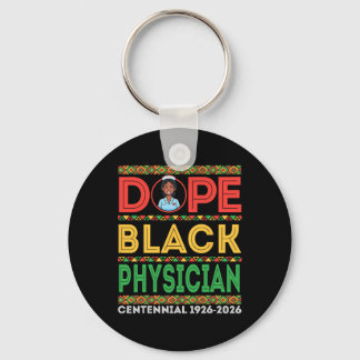 Drug Black Physician Centennial 1926 2026 Black Hi Key Ring