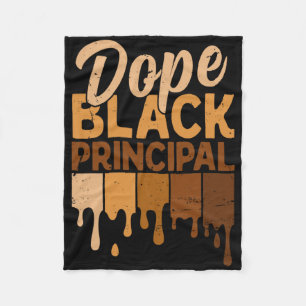 Drug Black Principal Melanin African Black History Fleece Blanket