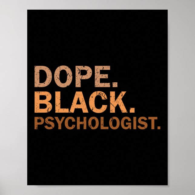 Drug Black Psychologist Melanin Black Month Africa Poster (Front)