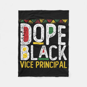 Drug Black Vice Principal Black History Month Fleece Blanket