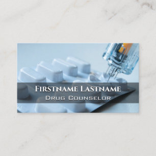 Drug Counsellor Alcohol Counsellor Psychotherapist Business Card
