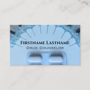 Drug Counsellor Alcohol Counsellor Psychotherapist Business Card