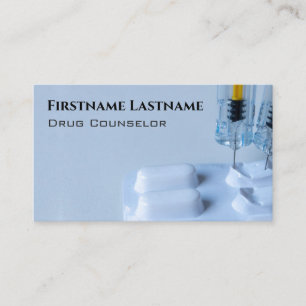 Drug Counselor Alcohol Counselor Psychotherapist Business Card