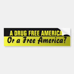 Drug Free America Bumper Sticker
