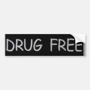 DRUG FREE BUMPER STICKER