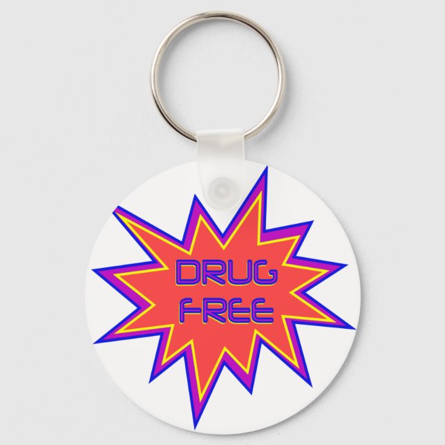 Drug Free Key Ring (Front)