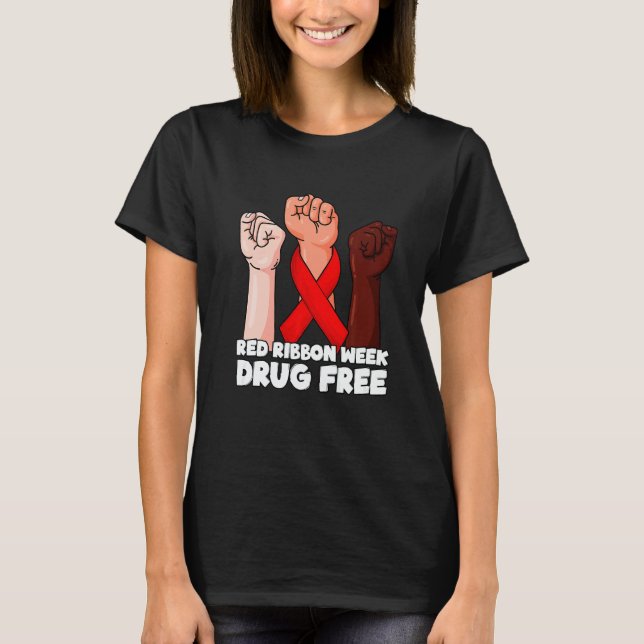 Drug Free October Red Ribbon Week 2022  1 T-Shirt (Front)