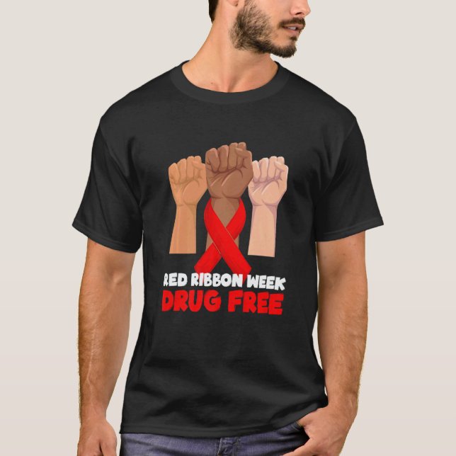 Drug Free October Red Ribbon Week 2022   T-Shirt (Front)