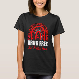 Drug Free Red Ribbon Week Awareness Say No To Drug T-Shirt