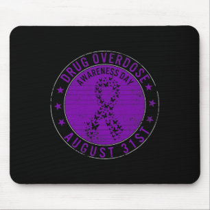 Drug Overdose Awareness Day August 31st Recovery W Mouse Mat