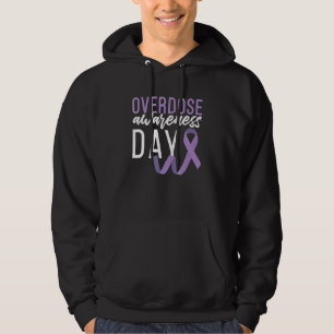 Drug Overdose Awareness Day Recovery Sober Sobriet Hoodie