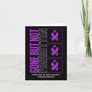 Drug Overdose Awareness Gone But Not Forgotten Rib Card