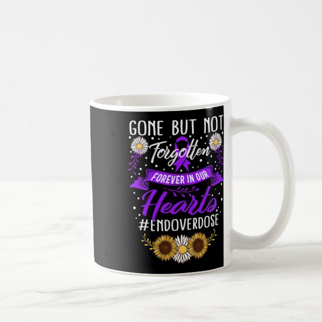 Drug Overdose Awareness Gone But Not Forgotten Rib Coffee Mug (Right)
