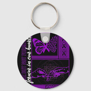 Drug Overdose Awareness Gone But Not Forgotten Rib Key Ring
