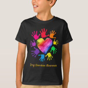 Drug Overdose Awareness Hands Drug Overdose Gift T-Shirt