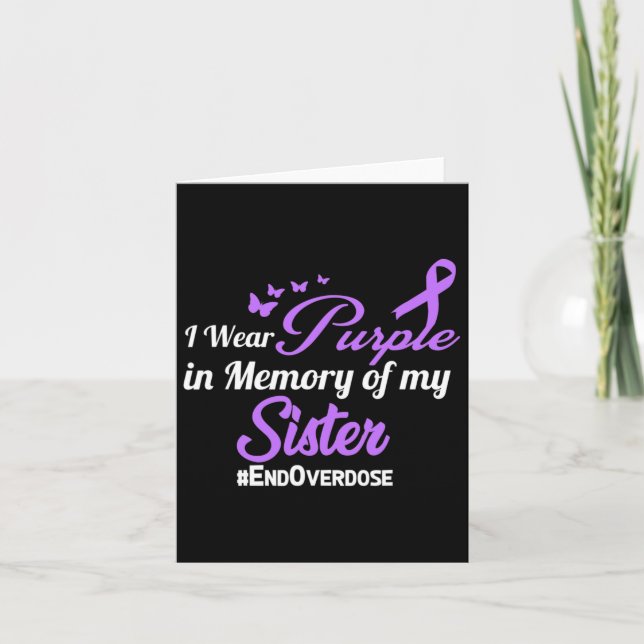 Drug Overdose Awareness Memory  Card (Front)