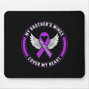 Drug Overdose Awareness My Brother's Wings Cover M Mouse Mat