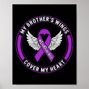 Drug Overdose Awareness My Brother's Wings Cover M Poster