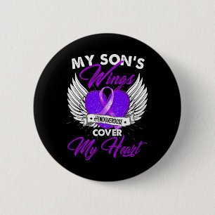 Drug Overdose Awareness Purple Ribbon gifts 6 Cm Round Badge