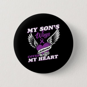 Drug Overdose Awareness Purple Ribbon gifts 6 Cm Round Badge
