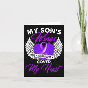Drug Overdose Awareness Purple Ribbon Gifts Card