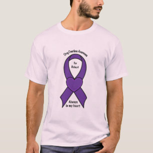 Drug Overdose Awareness Ribbon Name Customisable T-Shirt