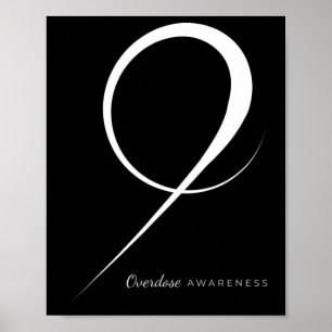 Drug Overdose Awareness Ribbon  Poster