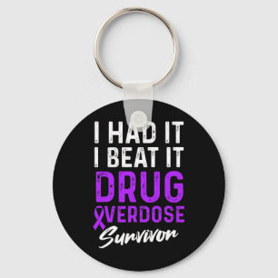 Drug Overdose Awareness Warrior Survivor 11 Key Ring