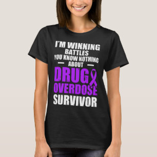 Drug Overdose Awareness Warrior Survivor 13 T-Shirt