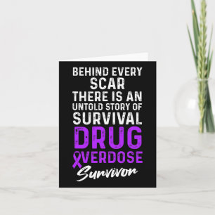 Drug Overdose Awareness Warrior Survivor 17 Card