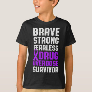 Drug Overdose Awareness Warrior Survivor 22 T-Shirt