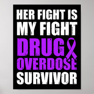 Drug Overdose Awareness Warrior Survivor 23 Poster