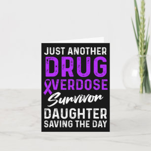 Drug Overdose Awareness Warrior Survivor 27 Card
