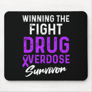 Drug Overdose Awareness Warrior Survivor 36  Mouse Mat
