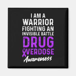 Drug Overdose Awareness Warrior Survivor 3 Magnet