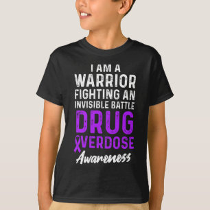 Drug Overdose Awareness Warrior Survivor 3 T-Shirt