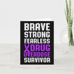 Drug Overdose Awareness Warrior Survivor 41 Card
