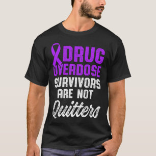 Drug Overdose Awareness Warrior Survivor 42  T-Shirt