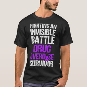 Drug Overdose Awareness Warrior Survivor 43 T-Shirt