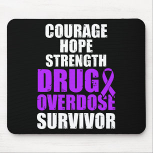 Drug Overdose Awareness Warrior Survivor 47 Mouse Mat