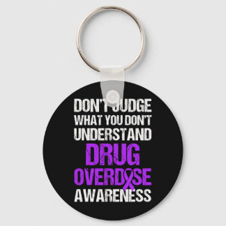 Drug Overdose Awareness Warrior Survivor 4 Key Ring
