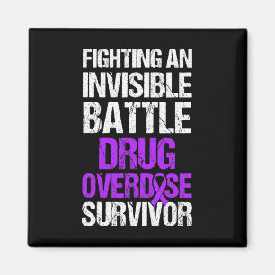 Drug Overdose Awareness Warrior Survivor 50 Magnet