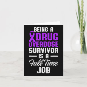 Drug Overdose Awareness Warrior Survivor 51 Card