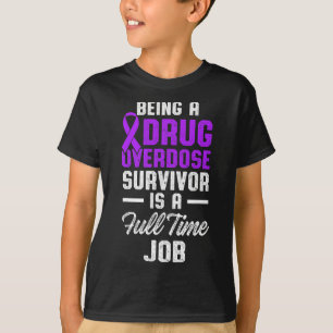 Drug Overdose Awareness Warrior Survivor 51 T-Shirt