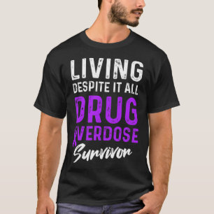 Drug Overdose Awareness Warrior Survivor 52 T-Shirt