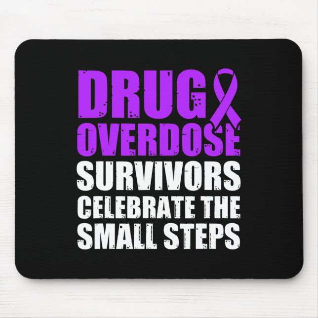 Drug Overdose Awareness Warrior Survivor 53 Mouse Mat (Front)