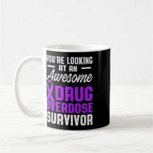 Drug Overdose Awareness Warrior Survivor 55 Coffee Mug