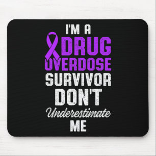 Drug Overdose Awareness Warrior Survivor 56 Mouse Mat